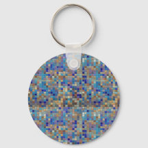 Mosaic pattern with blue center