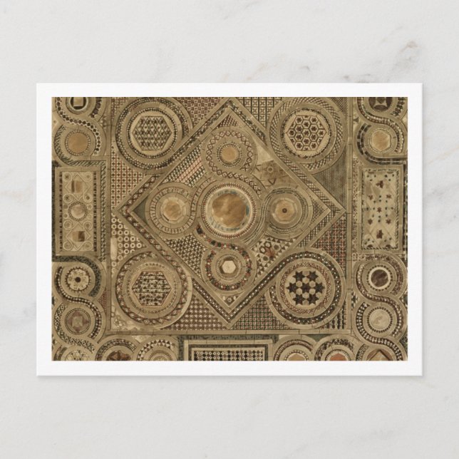 Mosaic Pavement Before the Altar, plate A from 'We Postcard (Front)