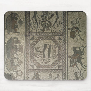 Mosaic pavement from the Roman villa at Low Mouse Pad