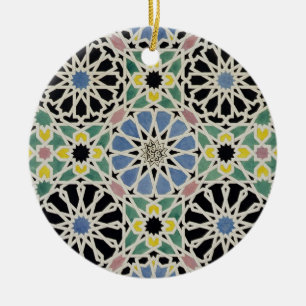 Mosaic Pavement in the Alhambra, from 'The Arabian Ceramic Ornament