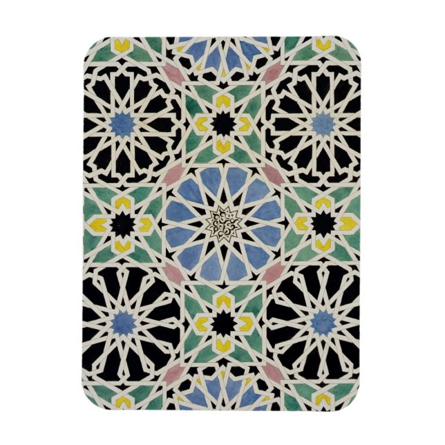 Mosaic Pavement in the Alhambra, from 'The Arabian Magnet (Vertical)