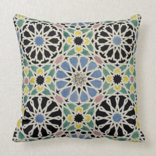 Mosaic Pavement in the Alhambra, from 'The Arabian Throw Pillow