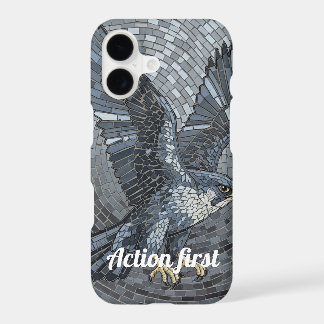 Mosaic Peregrine Falcon Action First Predator