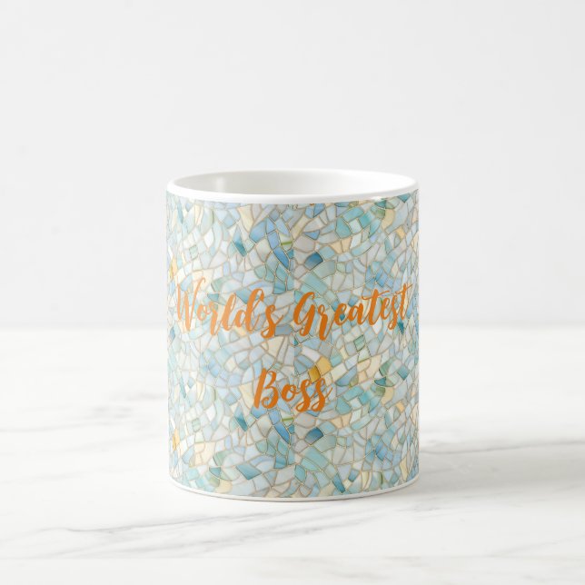 Mosaic Personalize Coffee Mug 11 or 15 oz (Center)