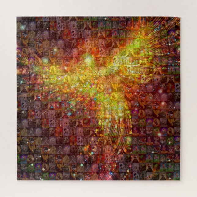 Mosaic Phoenix  Jigsaw Puzzle (Vertical)