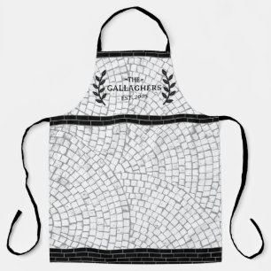 Mosaic Print Personalized Name Apron