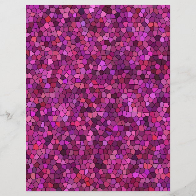 Mosaic Purple Pink  Letterhead (Front)