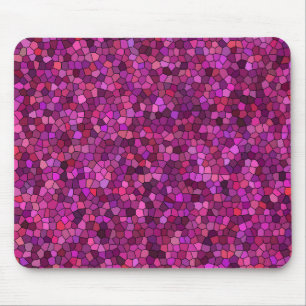 Mosaic Purple Pink  Mouse Pad