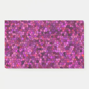 Mosaic Purple Pink Post-it Notes
