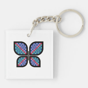 Mosaic Radiance Butterfly Keychain