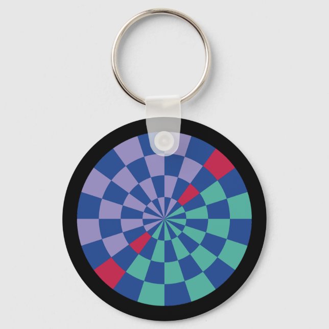 Mosaic Radiance (Circular) Keychain (Back)