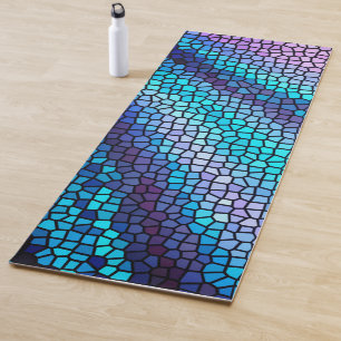 Mosaic Rays of Colour Stained Glass Yoga Mat