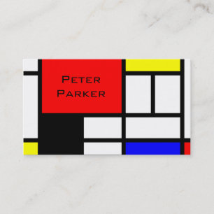 MOSAIC rectangles squares coloured I + your ideas Business Card