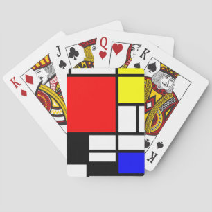 MOSAIC rectangles squares coloured I + your ideas Playing Cards
