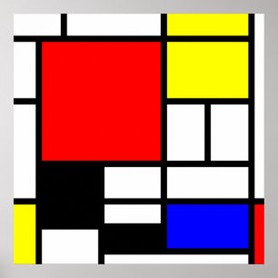 MOSAIC rectangles squares coloured I + your ideas Poster