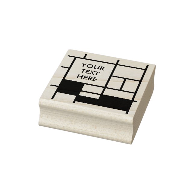 MOSAIC rectangles squares coloured I + your ideas Rubber Stamp (Stamp)