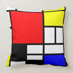 MOSAIC rectangles squares coloured I + your ideas Throw Pillow