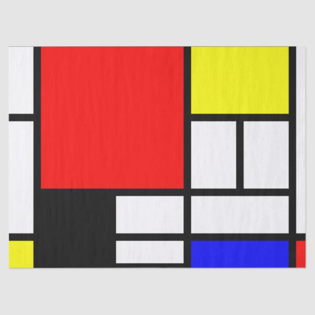 MOSAIC rectangles squares coloured I + your ideas Tissue Paper (Front)