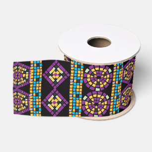 Mosaic ribbon grosgrain ribbon