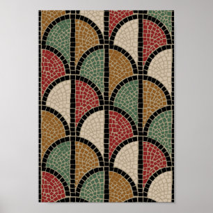 Mosaic – Roman (Pompeii) Poster