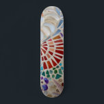 Mosaic  Skateboard<br><div class="desc">This skate board is decorated with a shell mosaic pattern.
Because we create our own artwork you won't find this exact image from other designers.
Original Mosaic © Michele Davies.</div>