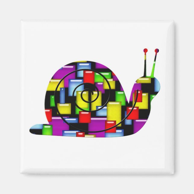 mosaic snail magnet (Front)