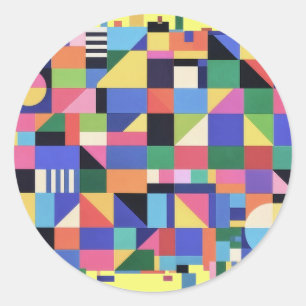 Mosaic Spectrum Classic Round Sticker