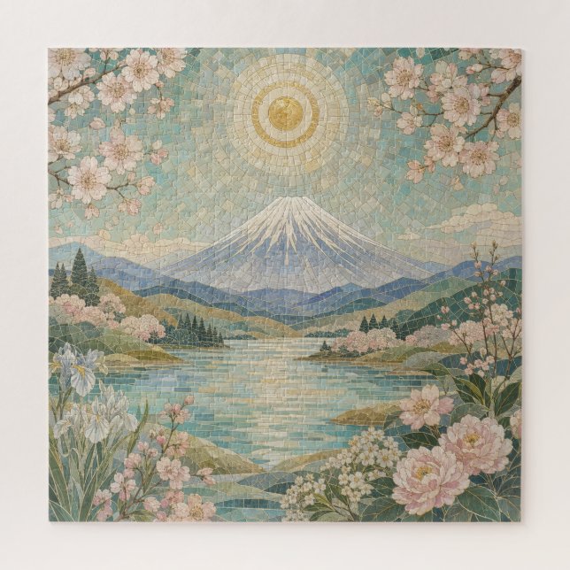 Mosaic Spring Serenity Jigsaw Puzzle (Vertical)