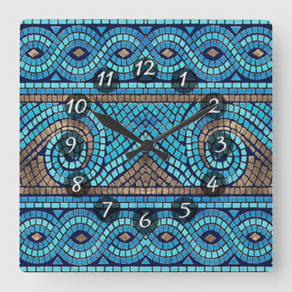 Mosaic Square Wall Clock
