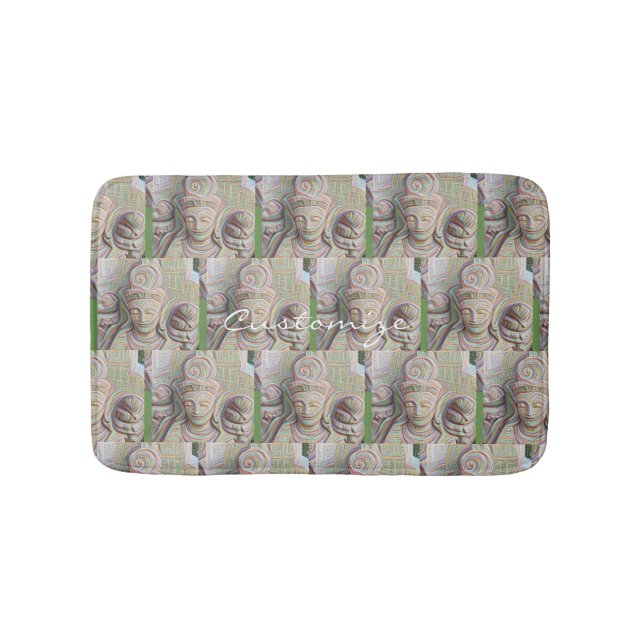 mosaic stone buddhas Thunder_Cove Bath Mat (Front)