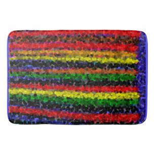 Mosaic Stripes Bath Mat