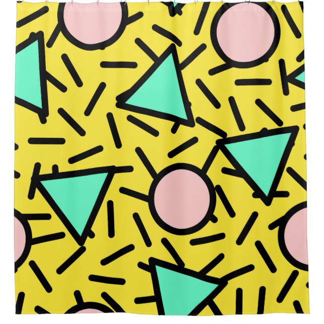 Mosaic stripes: retro memphis pattern (Front)