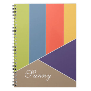 MOSAIC stripes triangles coloured I + your ideas Notebook