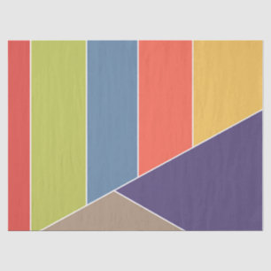 MOSAIC stripes triangles coloured I + your ideas Tissue Paper