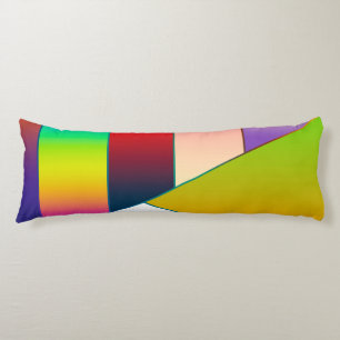 MOSAIC stripes triangles coloured II + your ideas Body Pillow