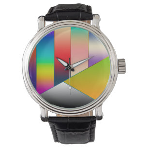 MOSAIC stripes triangles coloured II + your ideas Watch