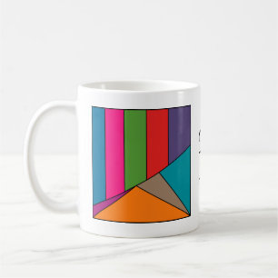 MOSAIC stripes triangles coloured III + your ideas Coffee Mug
