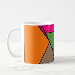 MOSAIC stripes triangles coloured III + your ideas Coffee Mug