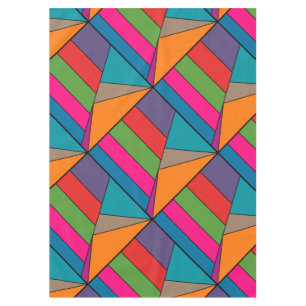 MOSAIC stripes triangles coloured III + your ideas Tablecloth