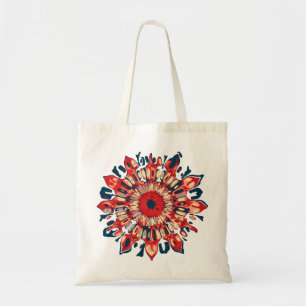 MOSAIC stripes triangles coloured III + your ideas Tote Bag