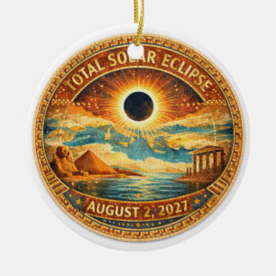 Mosaic Style 2027 Eclipse Ceramic Ornament