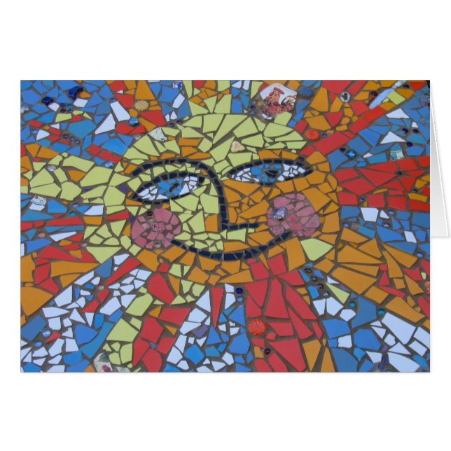 Mosaic Sun Card (Front Horizontal)