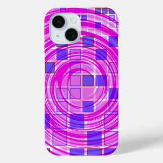 Mosaic Swirl Pink Purple iPhone Case