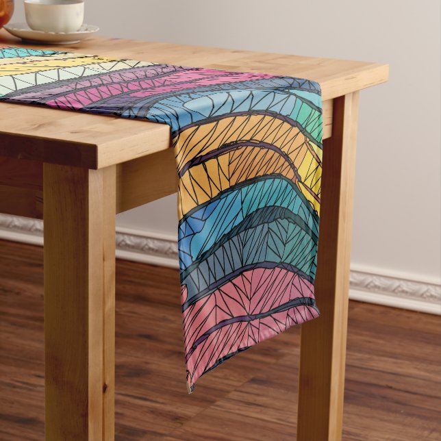 Mosaic Tide Long Table Runner (In Situ)