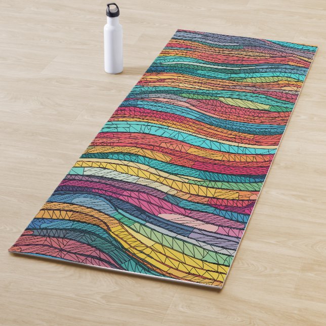 Mosaic Tide Yoga Mat (In Situ)