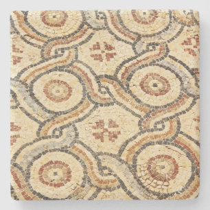 Mosaic Tile Floor From Israel Square Coaster