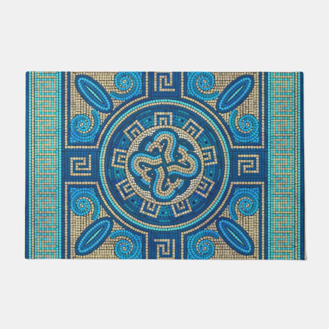 Mosaic Tile Ornament Doormat (Front)