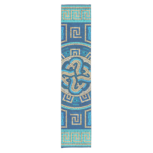 Mosaic Tile Ornament Short Table Runner