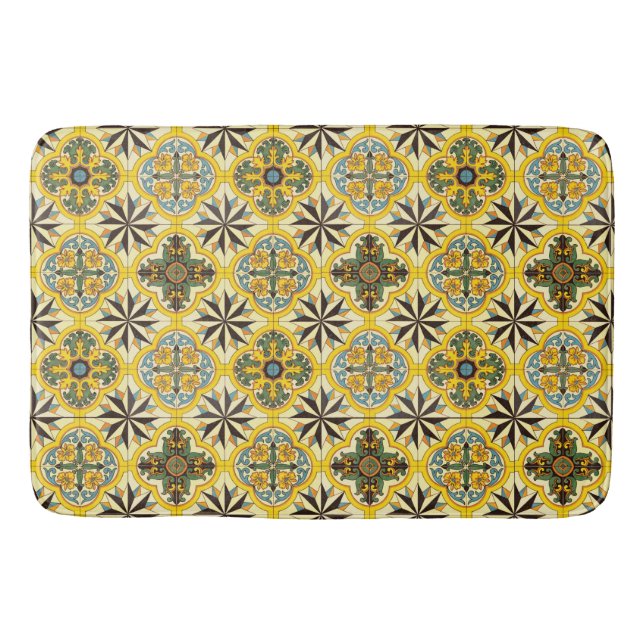 Mosaic Tile Pattern Bath Mat (Front)