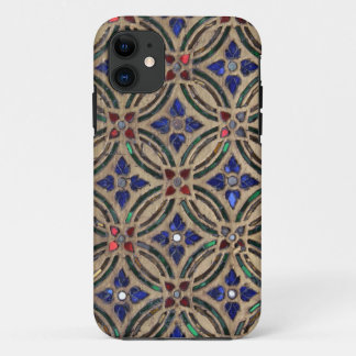 Mosaic tile pattern stone glass Moroccan photo iPhone 11 Case